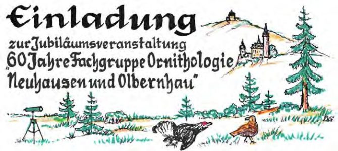 60 Jahre Fachgruppe Ornithologen im Erzgebirge