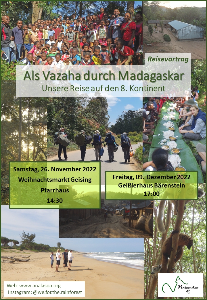 9. Dezember: Schülerreisevortrag Madagaskar im Geißlerhaus Bärenstein