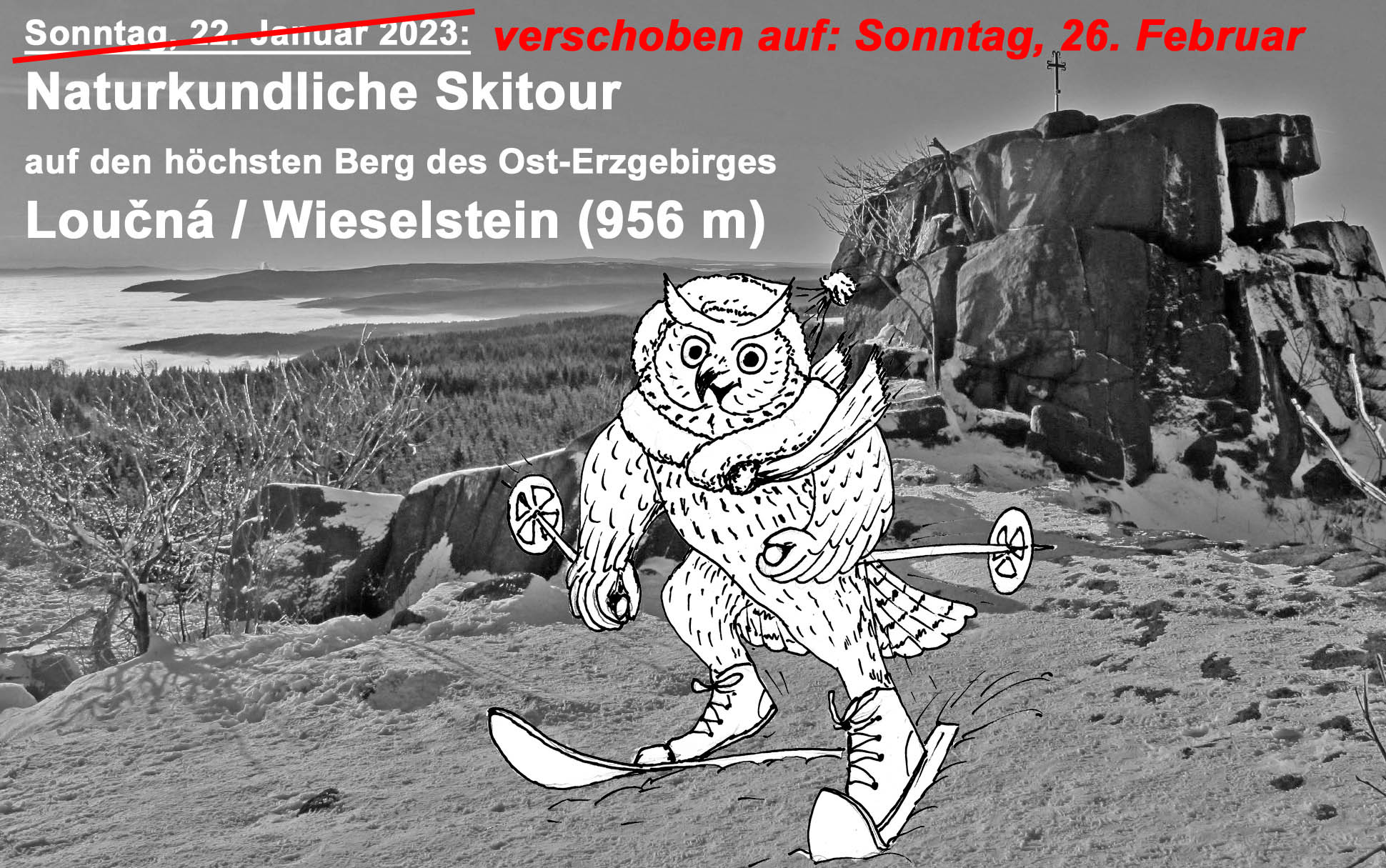 Naturkundliche Skitour zum Wieselstein verschoben auf 26. Februar