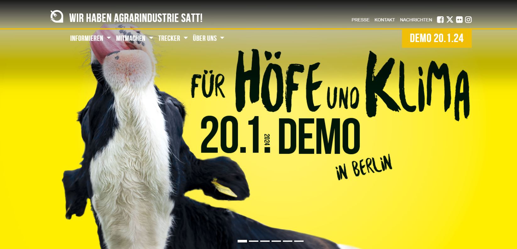 Save the Date: Wir haben es satt!-Demo 20.1.2024 Berlin