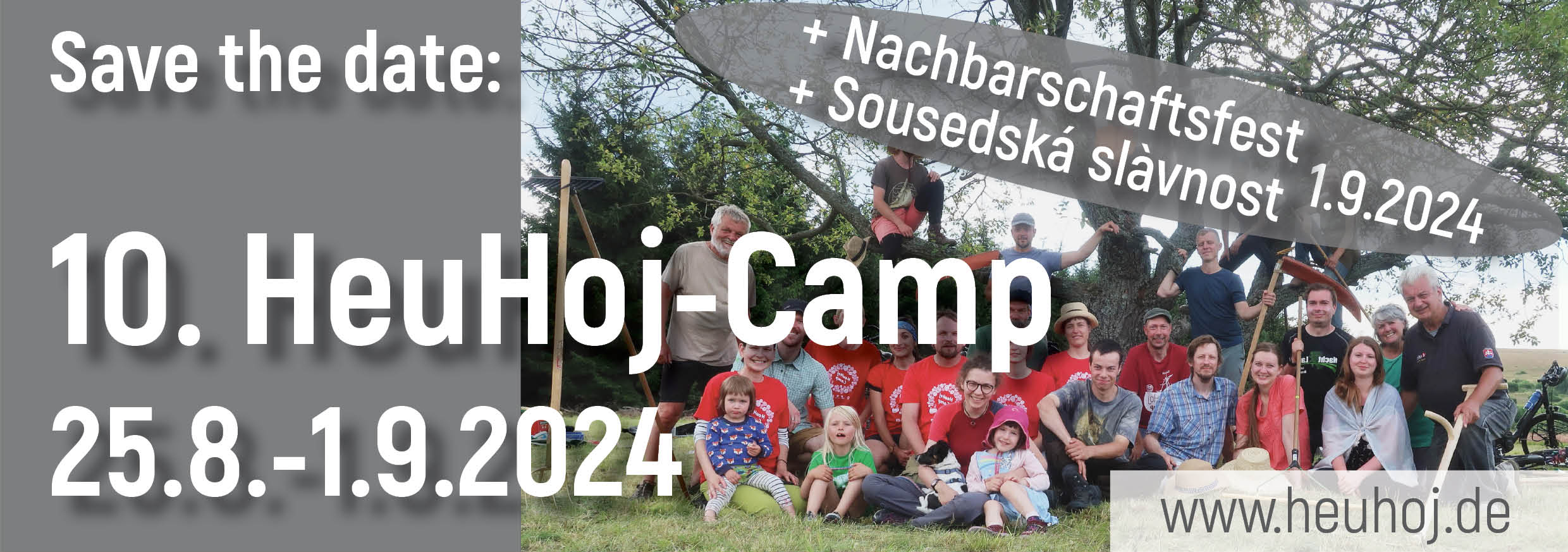 10. HeuHoj-Camp – Save the date: 25.8.-1.9.2024