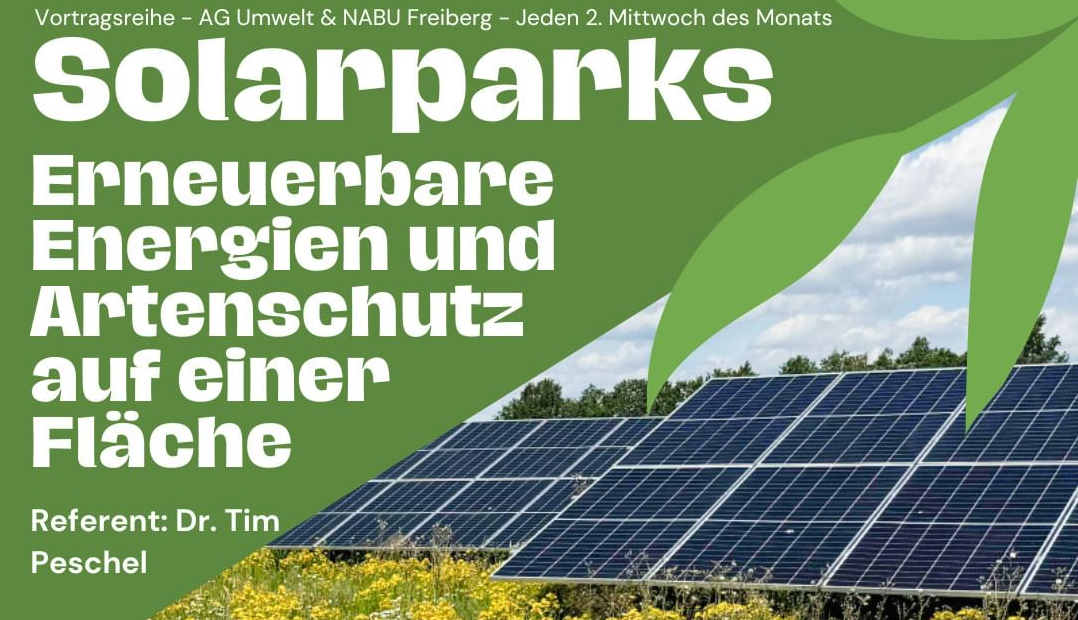 11.9. in Freiberg: Solarparks und Naturschutz