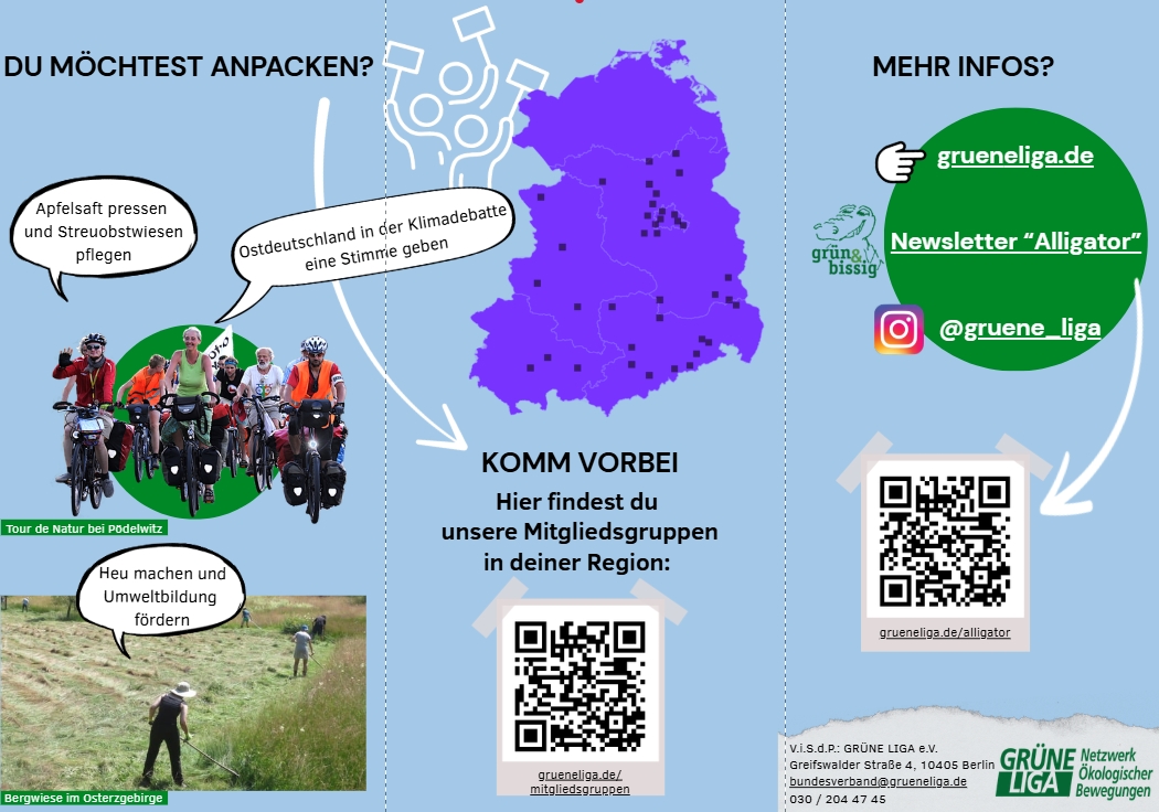 35 Jahre GRÜNE LIGA – Netzwerk Ökologischer Bewegungen