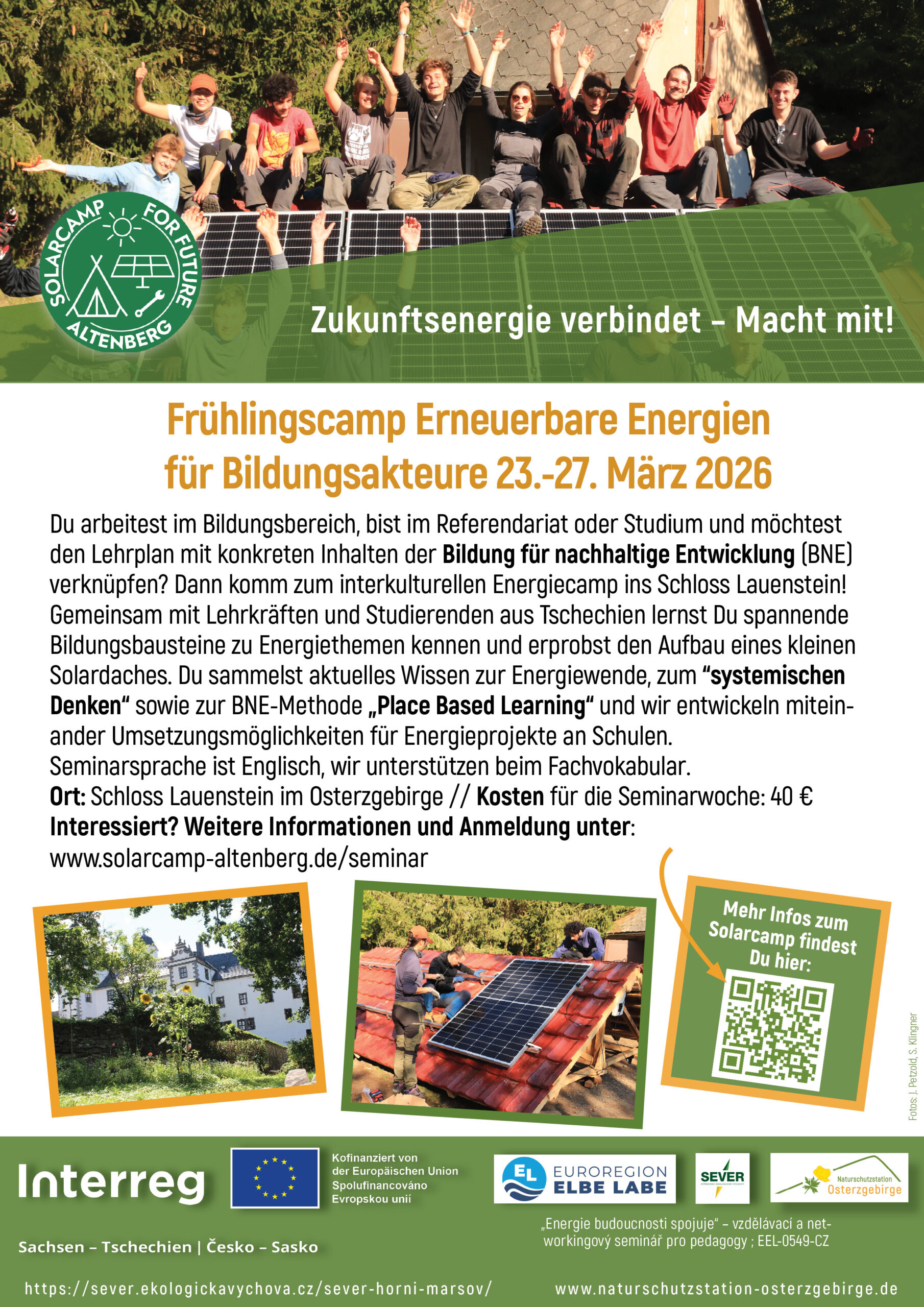Frühlingscamp ERNEUERBARE ENERGIEN für Bildungsakteure Frühlingscamp ERNEUERBARE ENERGIEN für Bildungsakteure
