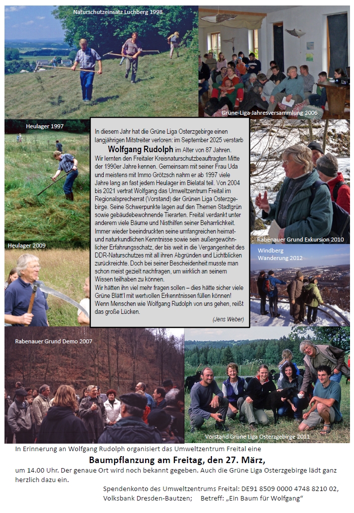 Wolfgang Rudolph – Baumpflanzung am 27. März 2026