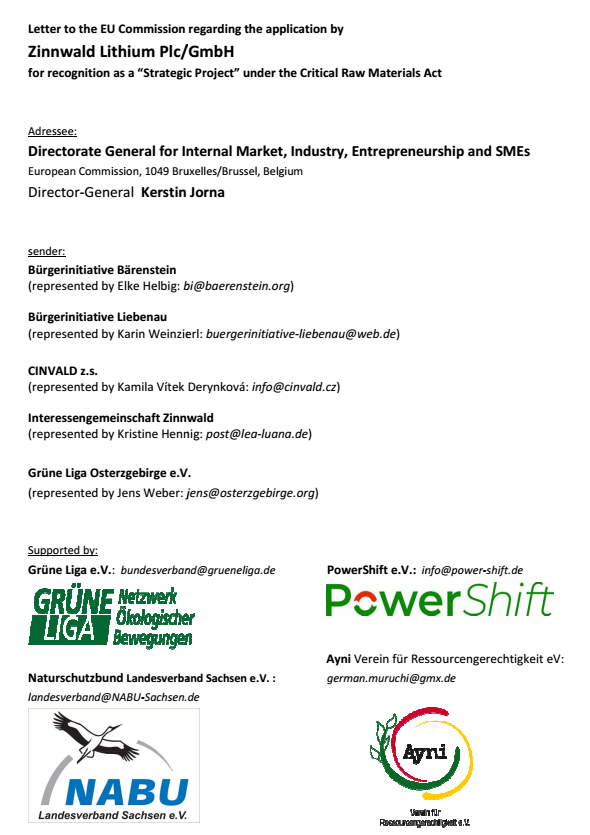 Pressemitteilung der Lithium-Bürgerinitiativen