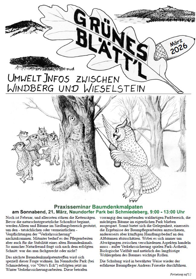 Grünes Blätt’l 03/2026 Grünes Blätt’l 03/2026