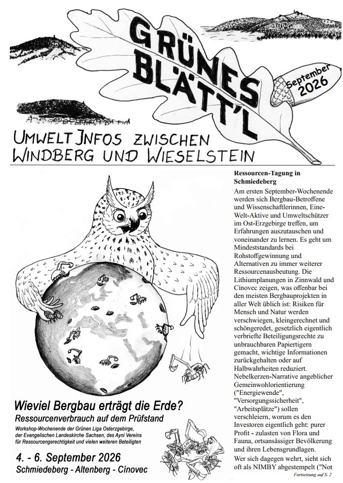 Grünes Blätt’l 09/2026 Grünes Blätt’l 09/2026