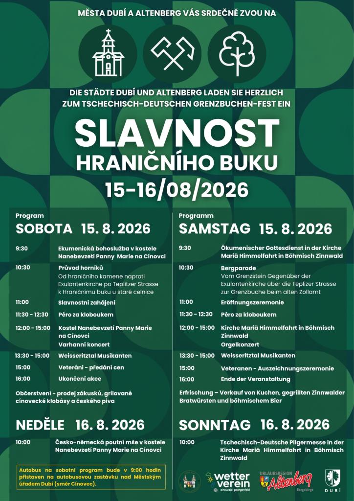 Grenzbuchenfest – Slavnost hraničního buku 15.8.2026 Grenzbuchenfest – Slavnost hraničního buku 15.8.2026