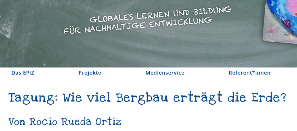 Rückblick einer kolumbianischen Aktivistin auf die Schmiedeberger Ressourcentagung Rückblick einer kolumbianischen Aktivistin auf die Schmiedeberger Ressourcentagung